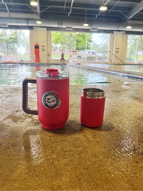 Other - Red Insulated Travel Mug & Can Holder Set